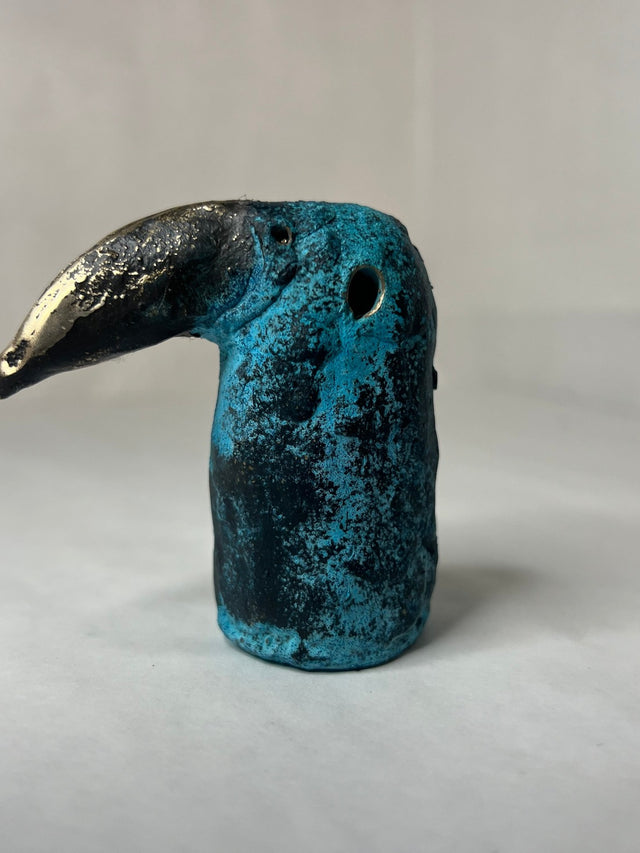 Booh 06 - lille bronze skulptur - håndlavet af Harritsø
