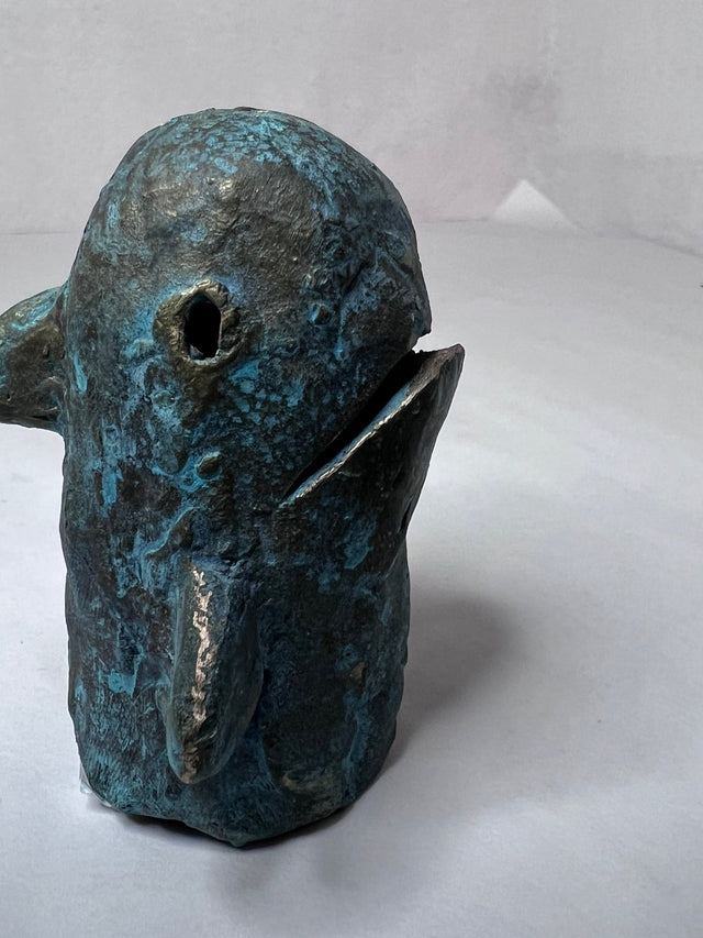 Booh 05 - lille bronze skulptur - håndlavet af Harritsø