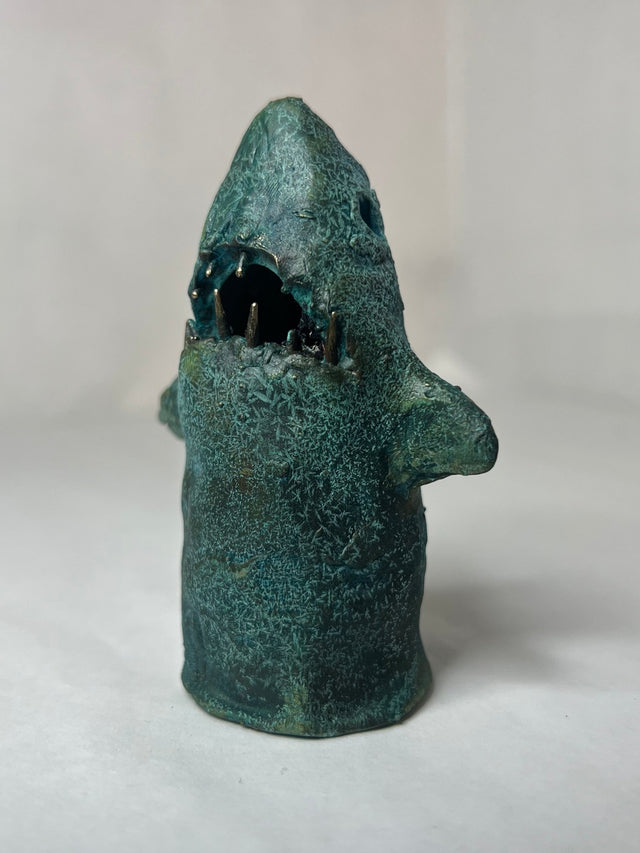 Booh 01 - lille bronze skulptur - håndlavet af Harritsø