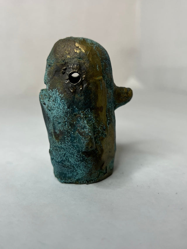 Booh 02 - lille bronze skulptur - håndlavet af Harritsø