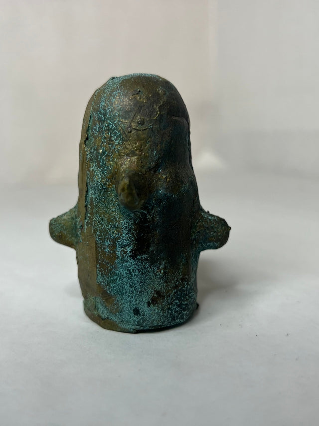 Booh 02 - lille bronze skulptur - håndlavet af Harritsø
