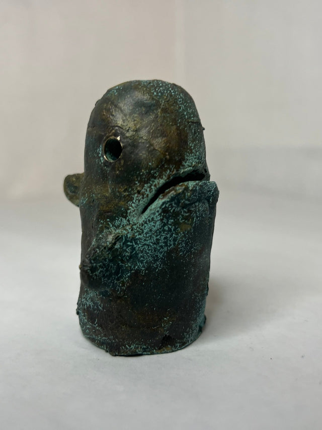 Booh 02 - lille bronze skulptur - håndlavet af Harritsø