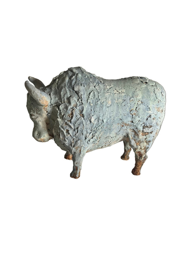 Keramikskulptur bison/tyr 02 - Ponyklubben
