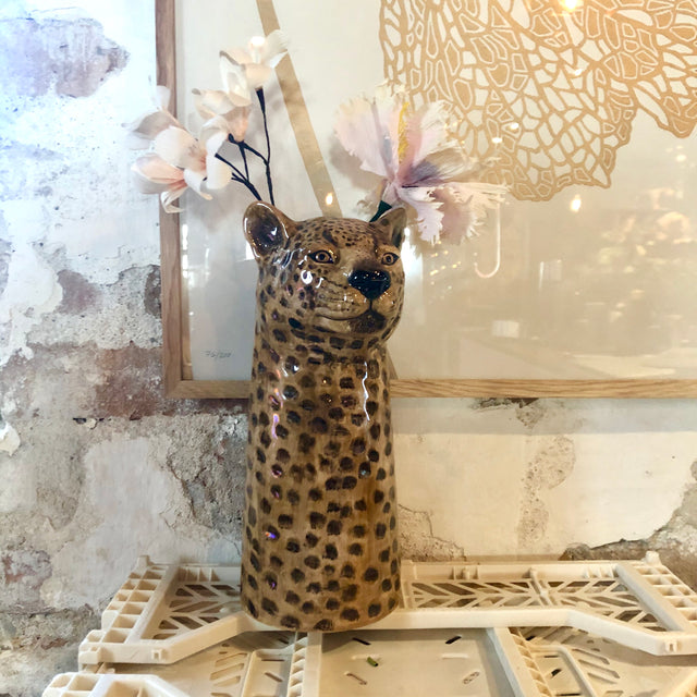 Leopard vase